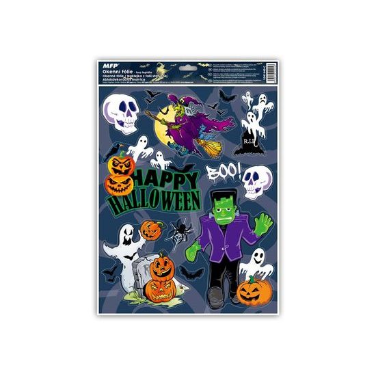 okenní fólie halloween glitr HA001 30x42cm 1041940