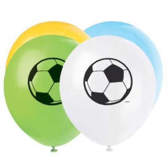 Latex léggömbök FOTBAL 30 cm, 8 db