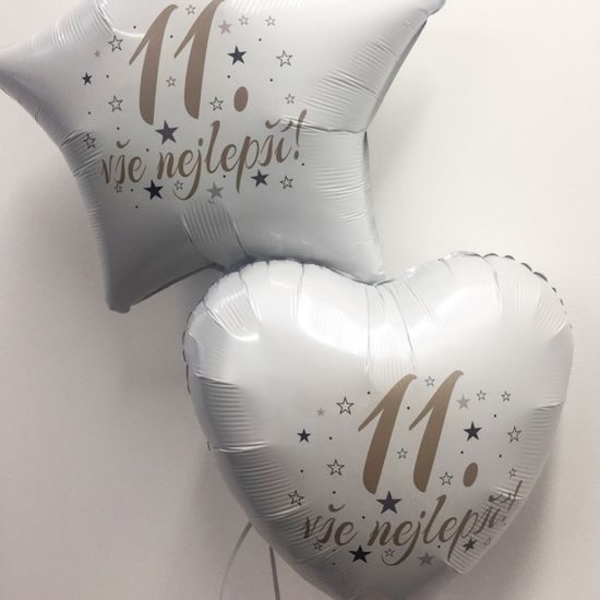 11. narozeniny balónek hvězda