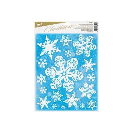 okenní fólie vánoce glitr VA021 30x42cm 8886001