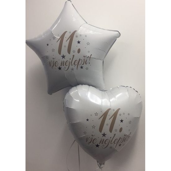 11. narozeniny balónek hvězda