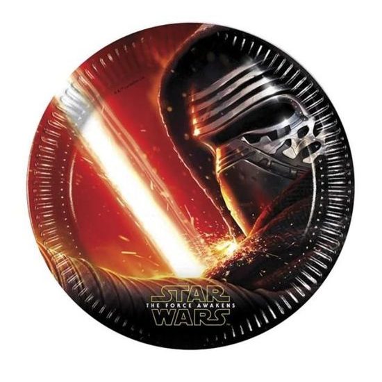 Talíře papírové Star Wars - The Force Awaknes 23 cm - 8 ks