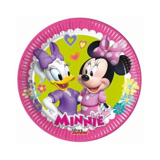 Papírtányérok Minnie egér "Minnie Happy Helpers", 20 cm, 8 db
