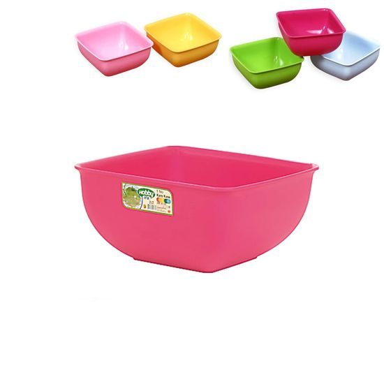 Mini négyzet alakú műanyag tál 0,5 l