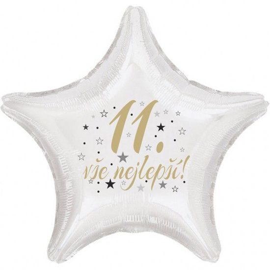 11. narozeniny balónek hvězda