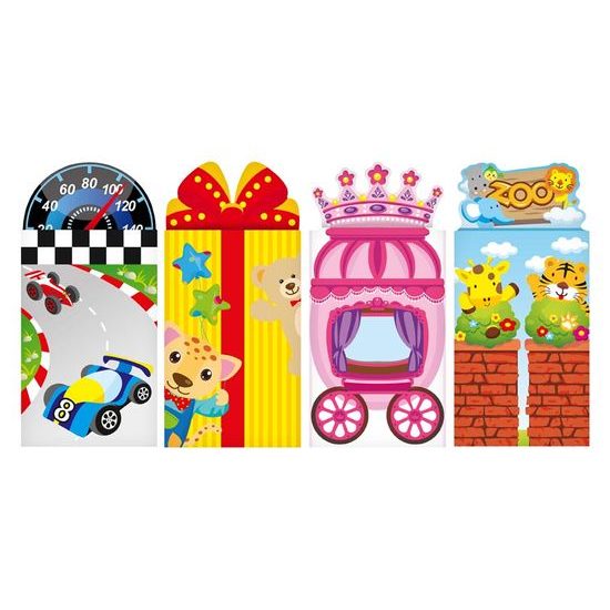 samolepky 3D hrací set mix 1002 1032120