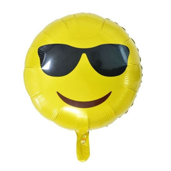 Foil Smiley Glasses Balloon 45 cm