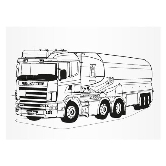 Coloring Book Trucks