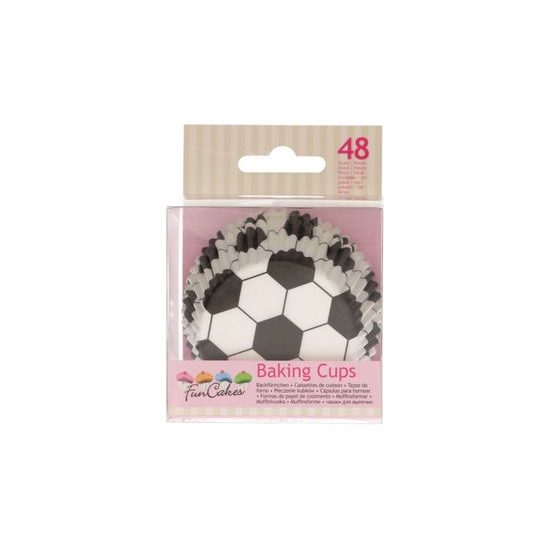 Baking Cups - Football - pack 48 pcs