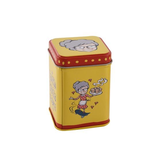 Tin Canister 6x6x8.5 cm Best Grandma
