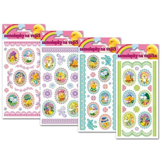 Velikonoční samolepky na vajíčka 769, oválky