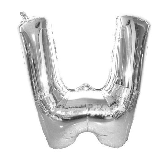 Balloon foil letter "W" 115 cm