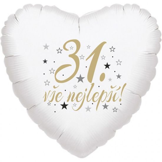 31. narodeniny balónik srdce