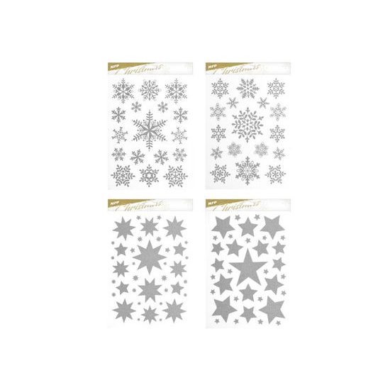 Window stickers Christmas glitter - 20x30 cm