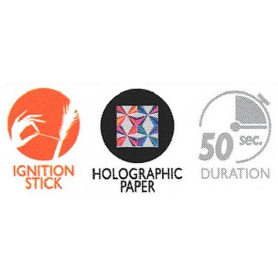 Tortové fontány 2ks holografické