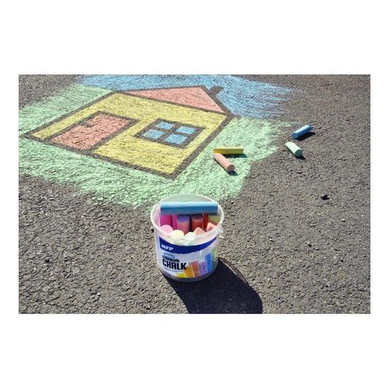 křídy M chodníkové kulaté 6 ks mix barev - krabička 6320134