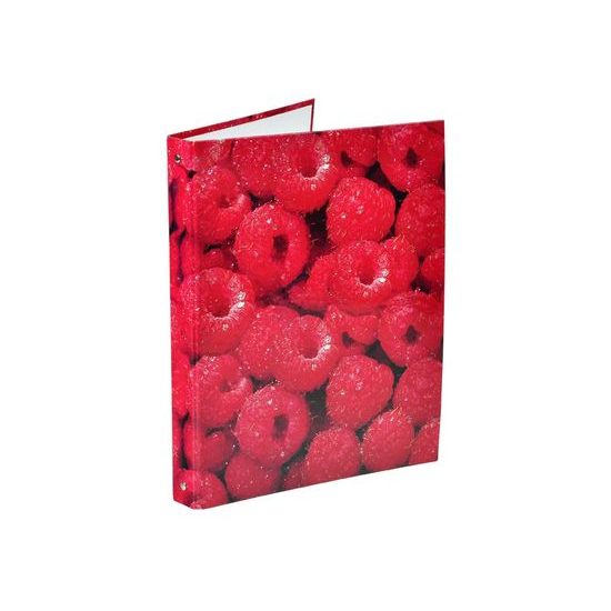 A4 4-Ring Binder with Raspberry Design
