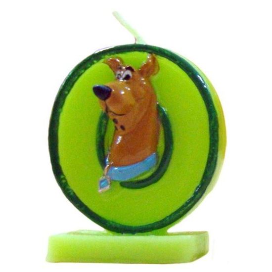 Scooby Doo birthday cake candle - number 0