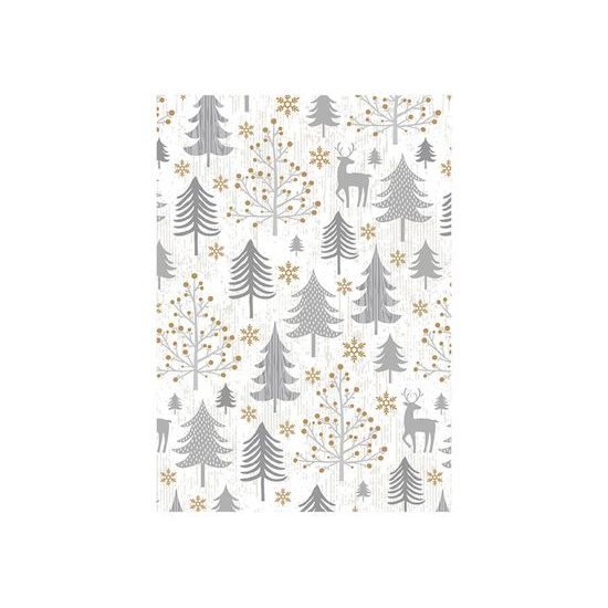 Christmas wrapping paper - roll 200x70 cm - 80g - mix no.1