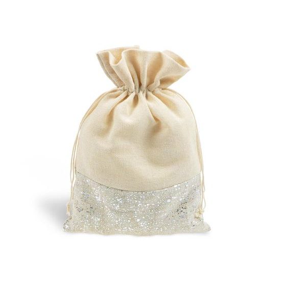 sáček textil béžový 25x39cm mix 5800732