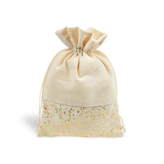 sáček textil béžový 25x39cm mix 5800732