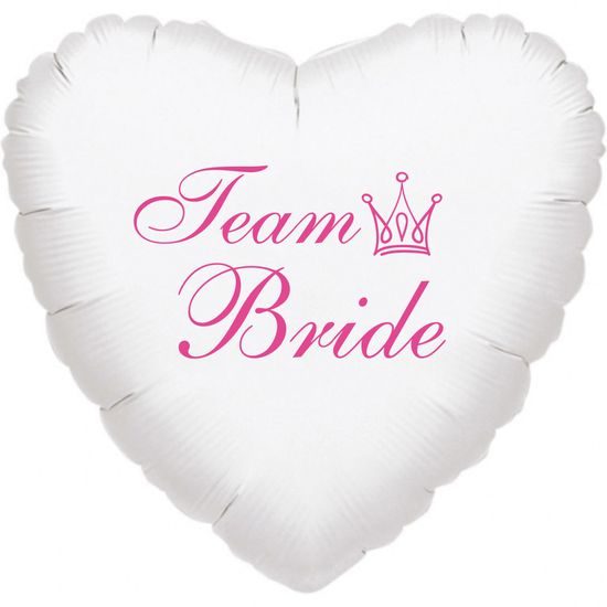 Team Bride balónek foliový bílý