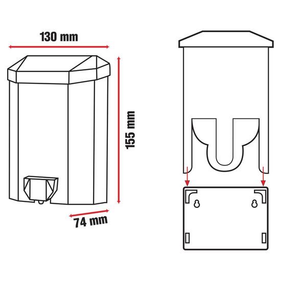 Dávkovač mýdla plast 0,43 l PINAR