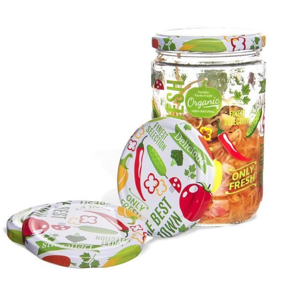 Sklenice zavařovací+víčko 0,66 l FRUIT