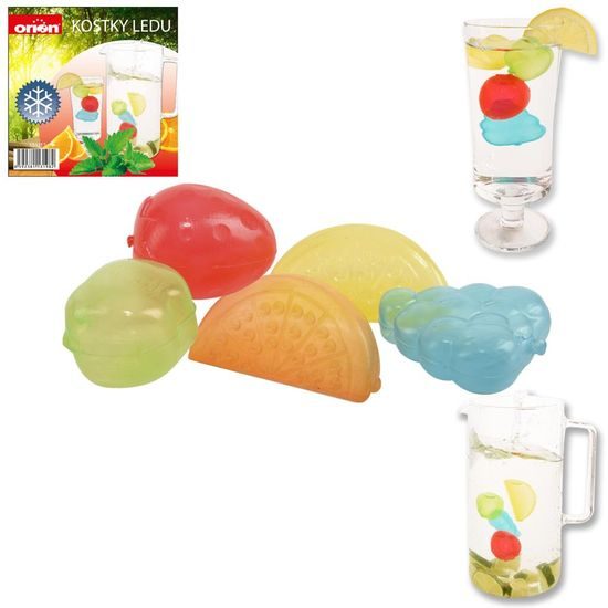 Kocky ľadu plastové - ovocie 20