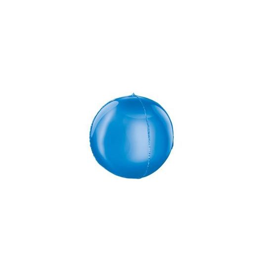 Foil balloon round blue 3D 62 cm