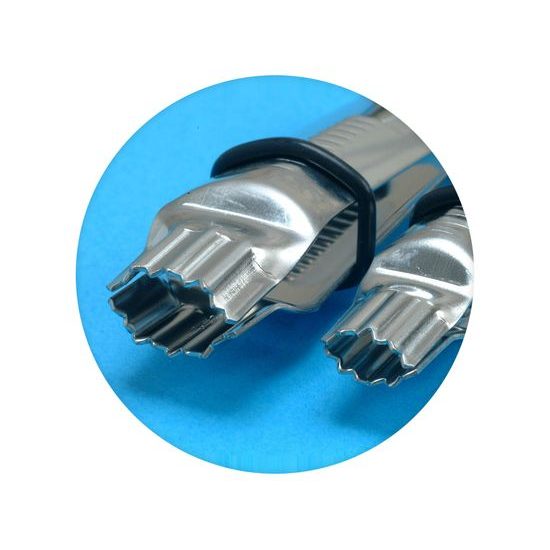 Krimpovací kleště Holly Shape zoubkovaný - sada 2 ks