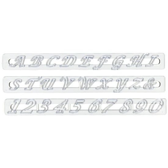 Cutter Alphabet + numbers upper case italics