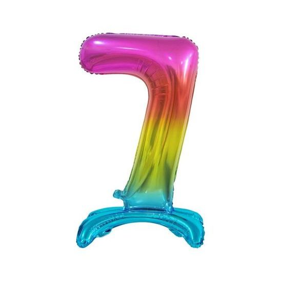 Foil balloon numbers DUH on base, 74 cm - 7