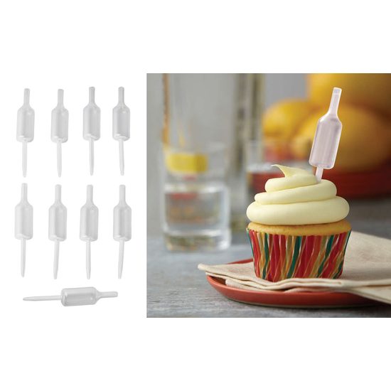 Mini liqueur bottles for cakes and muffins