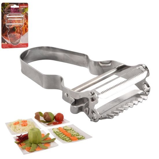 Škrabka kuchyňská nerez DOUBLE WAVY