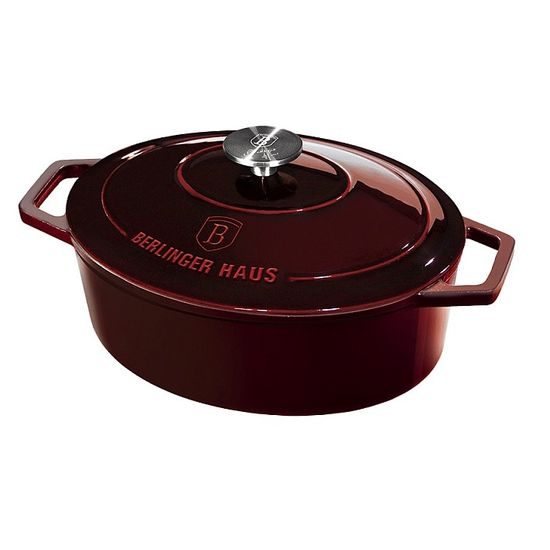 Pekáč litinový s poklicí 30 cm Burgundy Line BERLINGERHAUS BH-6499