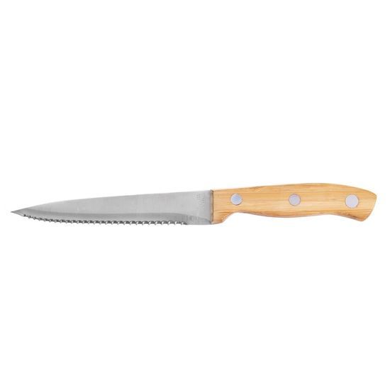 Nůž steak. nerez/bambusové dřevo