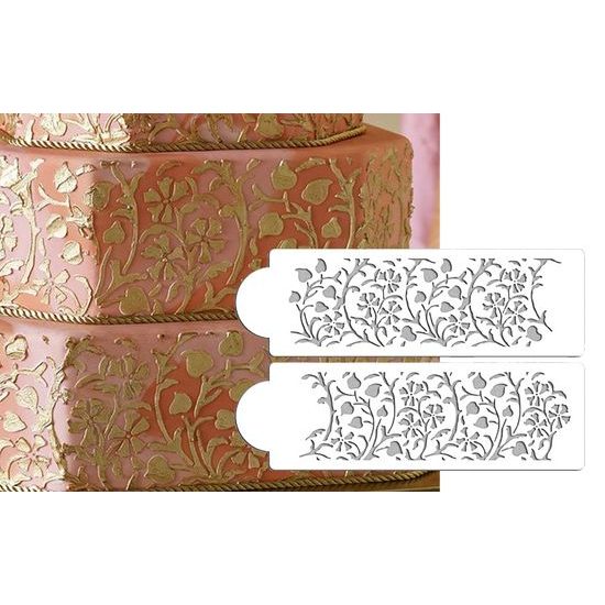 Stencil - Gilded Floral Set