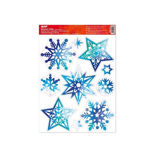 okenní fólie vánoce glitr VA001 30x42cm 8885721