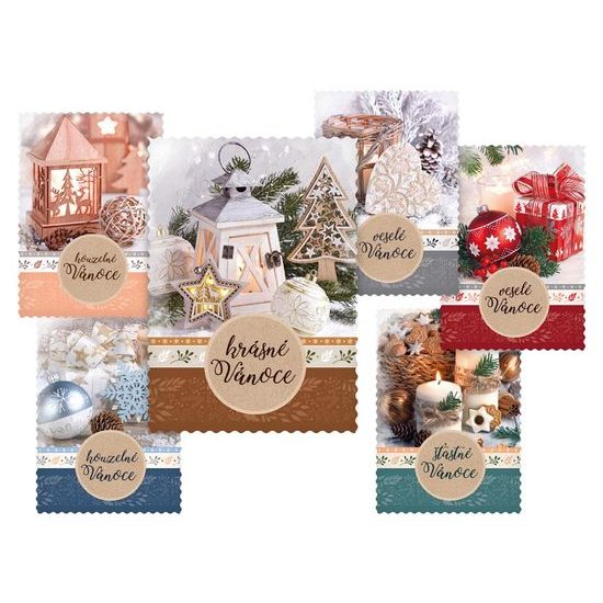 pohlednice vánoční 158 D výsek+UV 1240836
