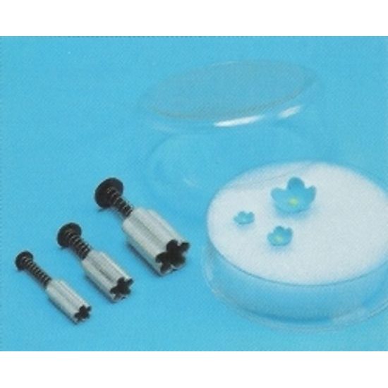 Plunger cutter with a spring Blossom 3 pc. - mini