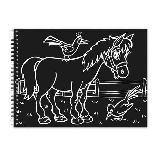 škrabací obrázek blok 14x10cm 10l mix/duha 1032111