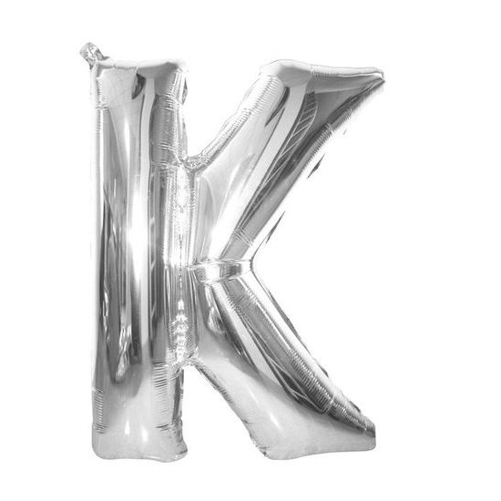 Balloon foil letter "K" 115 cm