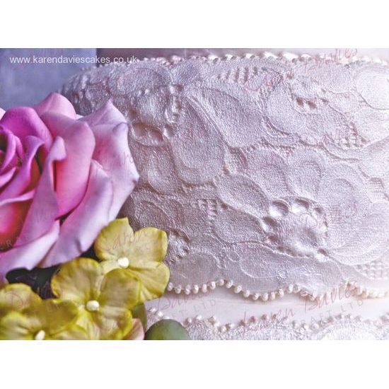 Silikonová forma vyšívaná krajka - Amy Vintage Lace Border