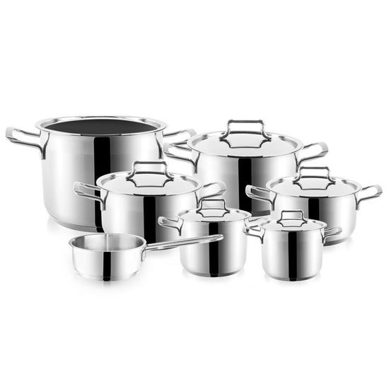 Profi Annet Stainless Steel Pot Set - 12 Pieces