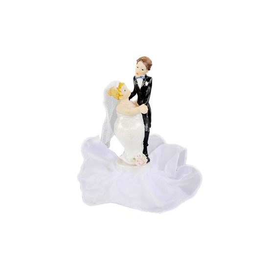 Novomanželia 17 cm - svadobné figúrky na tortu