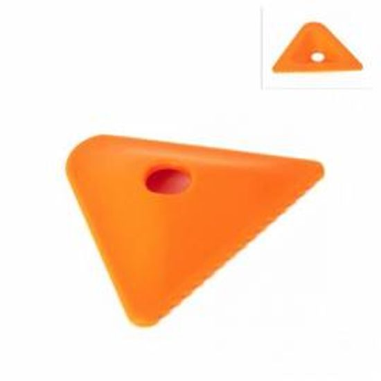 Three-sided silicone squeegee
