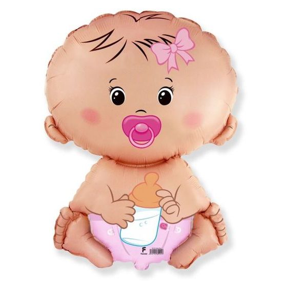 Fóliový balón Baby - dievča 60 cm