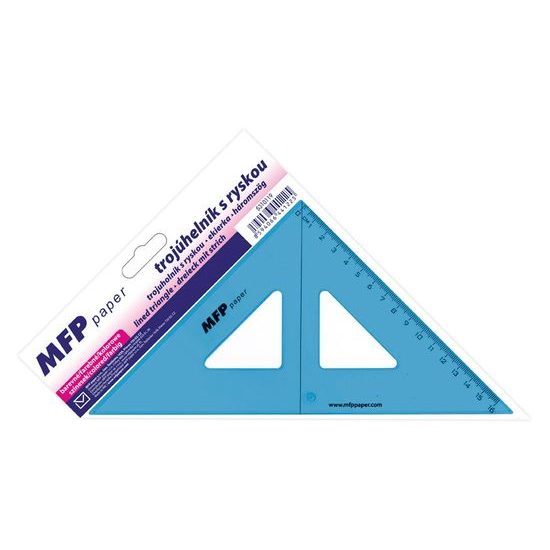 pravítko trojuholník 45 s ryskou COLOURS 5310119