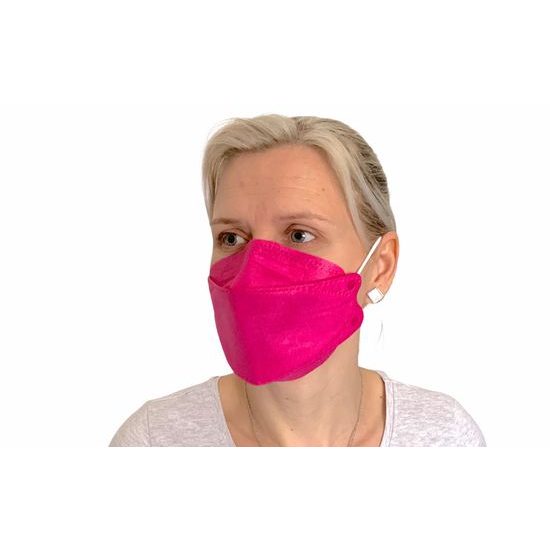 Foldable respiratory protection mask pink 1 pc